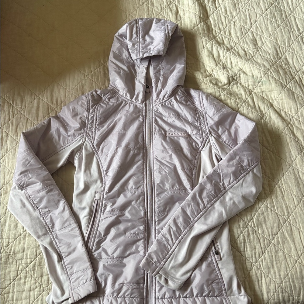 Light purple athletic womens jacket